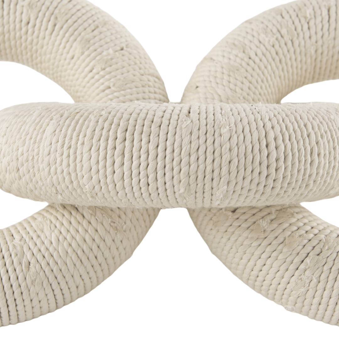 DecorCotton Rope Wrapped Chain Link - Dekor Butik