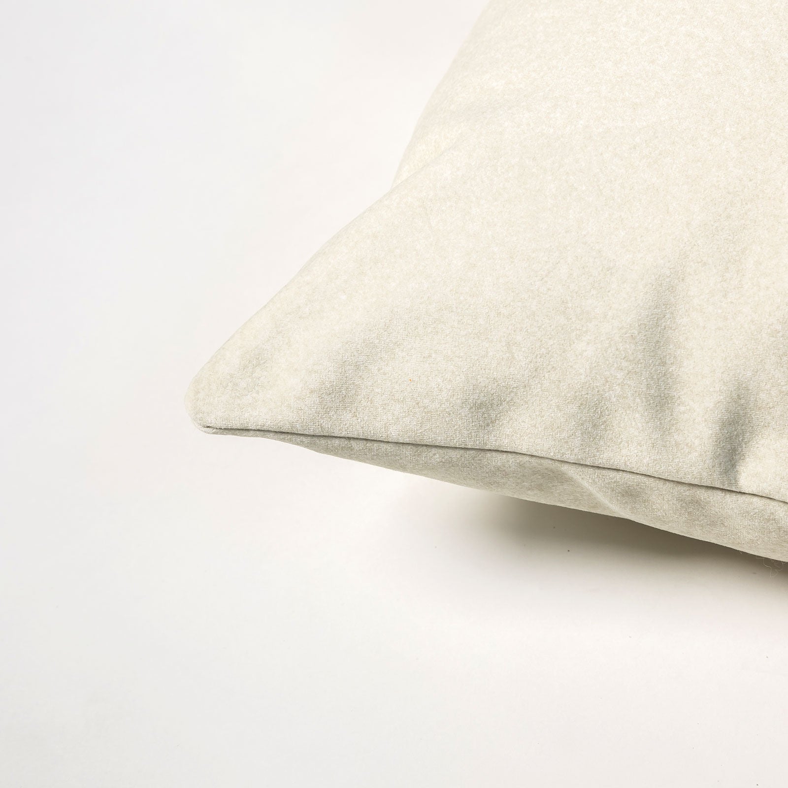 baseCrush Cushions (Set of 3) - Velvet Ecru - Dekor Butik