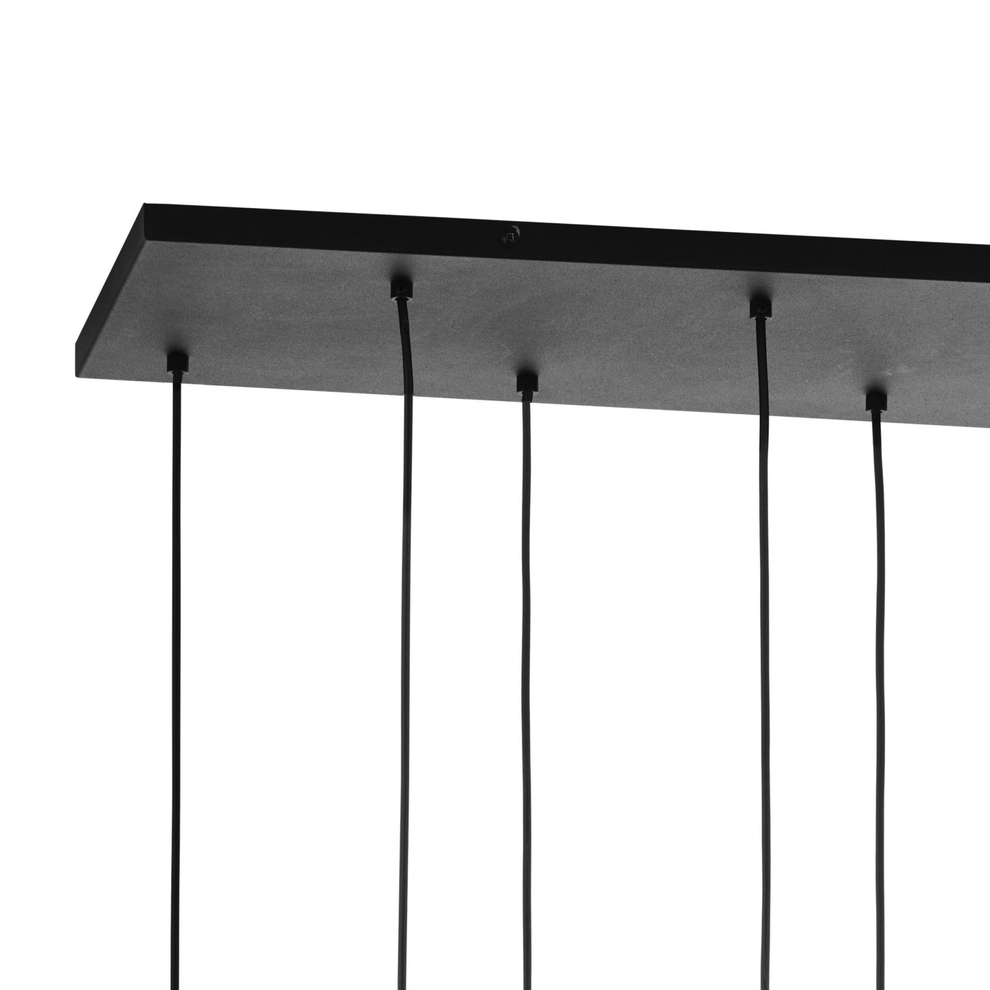 CUBUS Graphite Glass Scandinavian Pendant Light Fixture for Kitchen Island, Dining Room & Living Room (8 - Light) - Dekor Butik