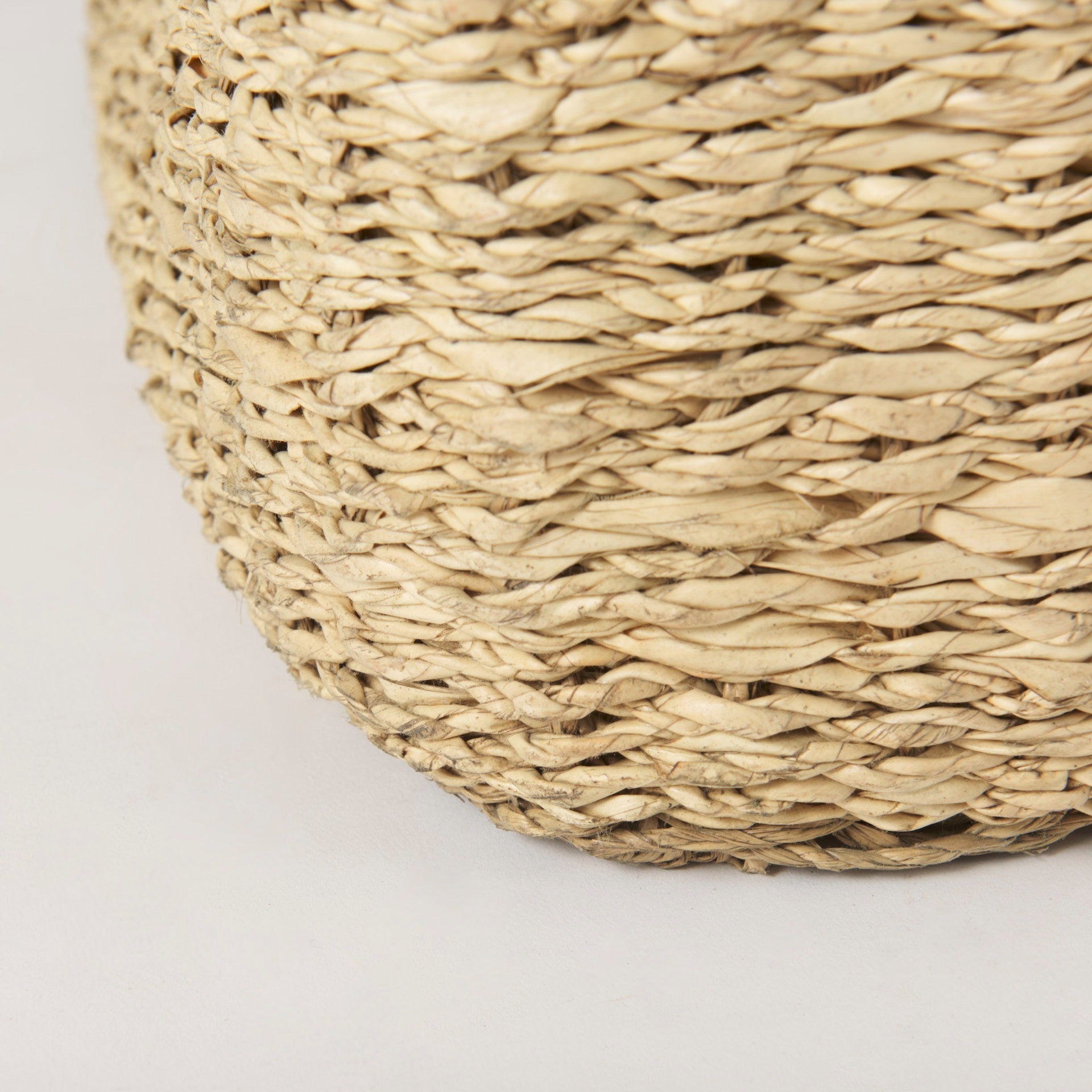 Cullen 15.7L x 15.7W x 15.7H (Set of 3) Grey Twisted Seagrass Square Basket - Dekor Butik