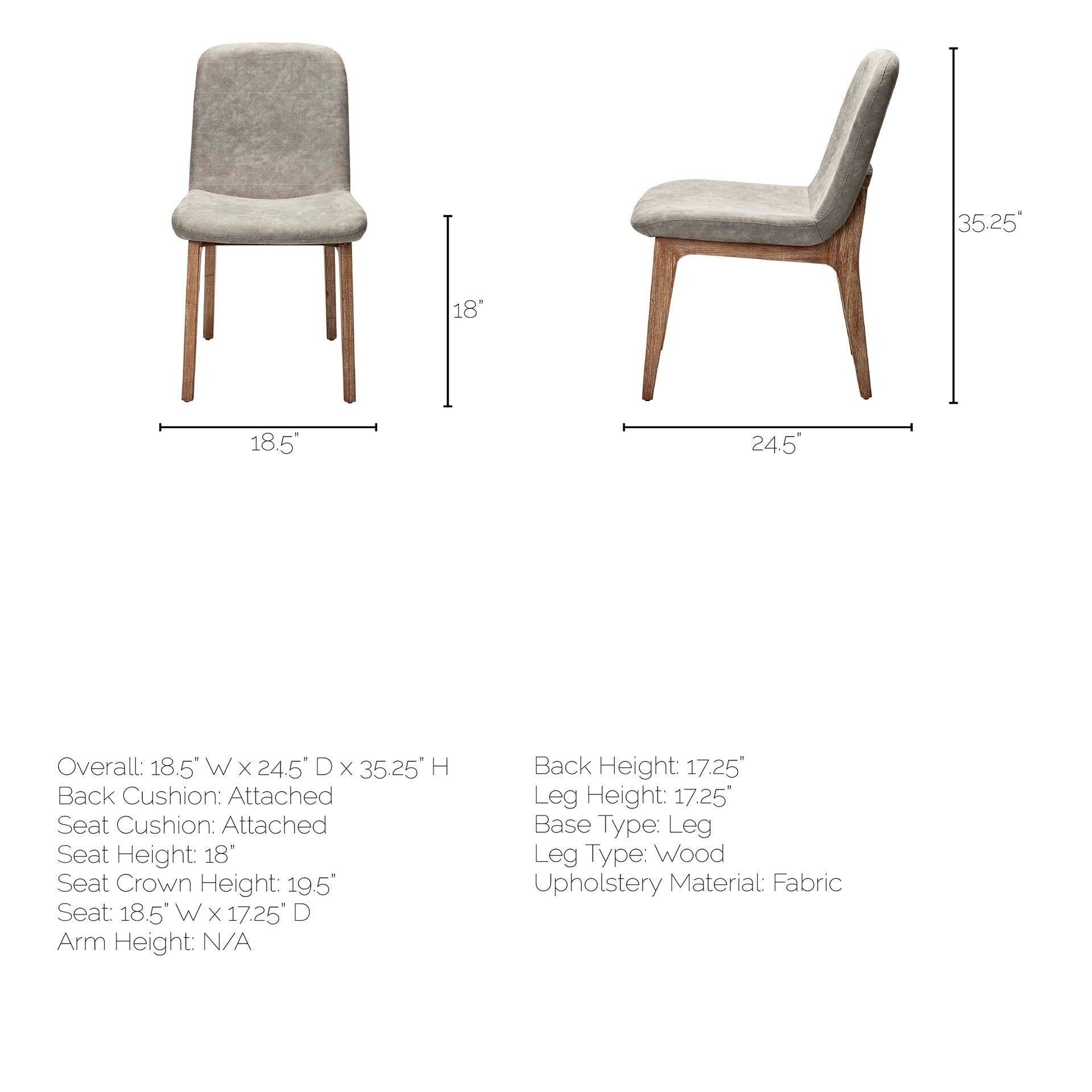 David Fabric Dining Chair - Dekor Butik