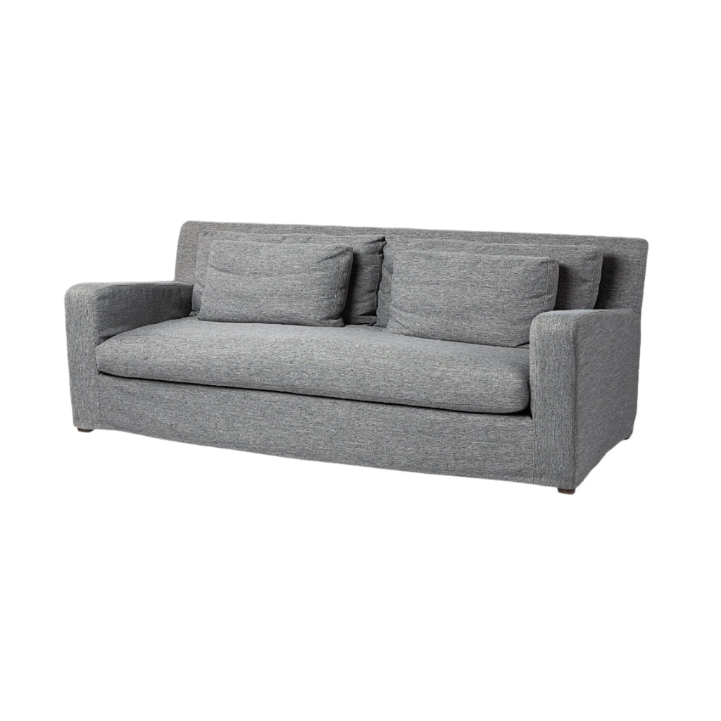 Sofas & SectionalsDenly Castlerock Gray Slipcover Three Seater Sofa - 92" - Dekor Butik