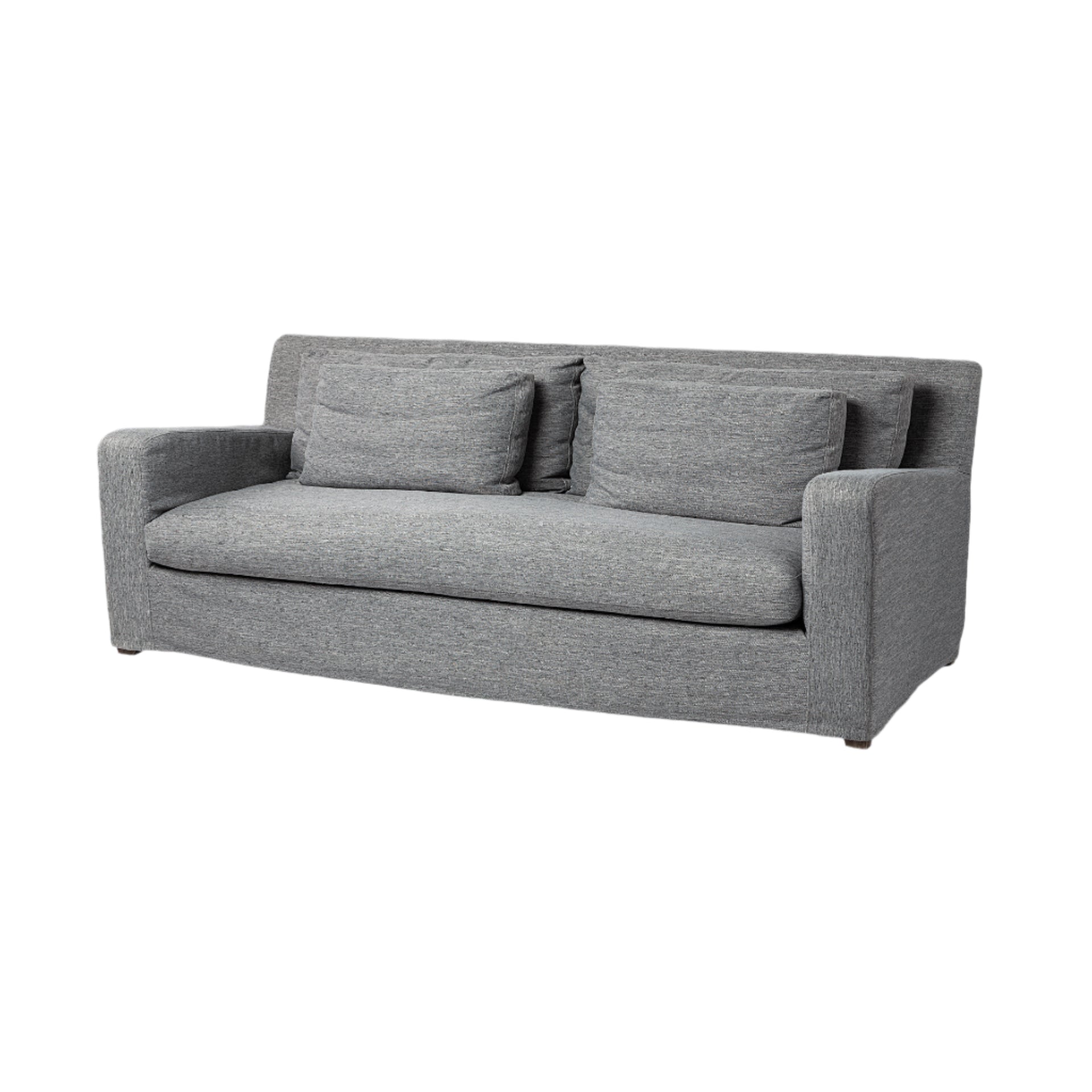 Sofas & SectionalsDenly Castlerock Gray Slipcover Three Seater Sofa - 92" - Dekor Butik