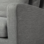 Sofas & SectionalsDenly Castlerock Gray Slipcover Three Seater Sofa - 92" - Dekor Butik