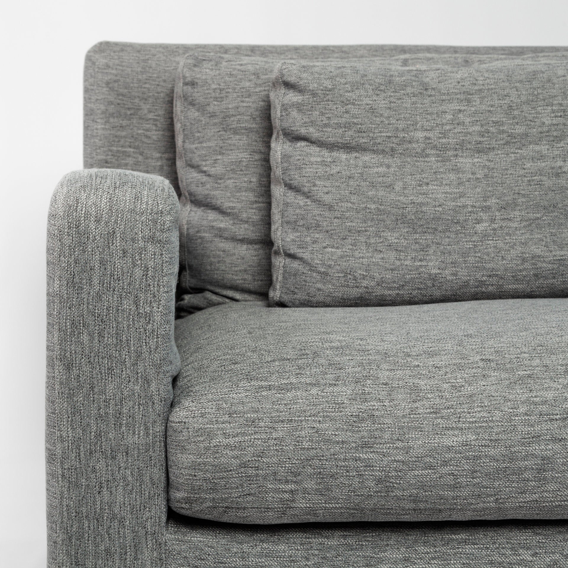 Sofas & SectionalsDenly Castlerock Gray Slipcover Three Seater Sofa - 92" - Dekor Butik