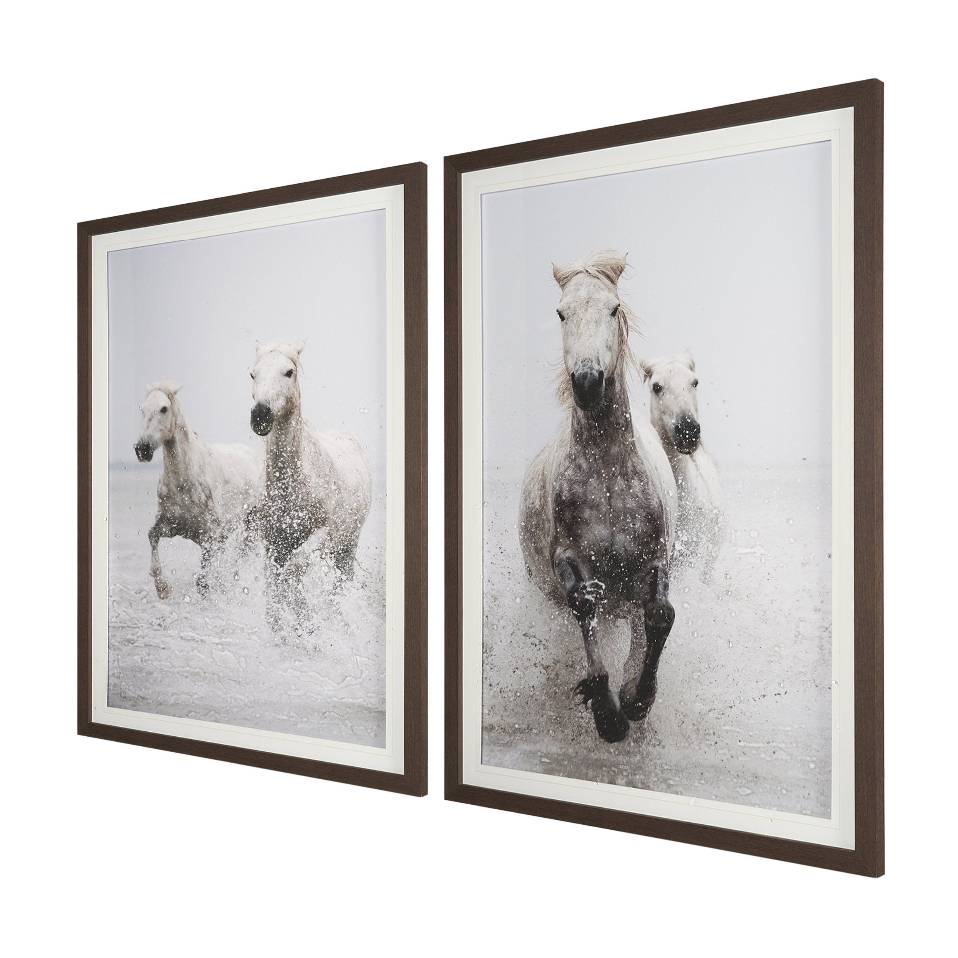 Determination Horse(Set of 2) by Irene Sucocki a Hand Embellished Framed Art Photo Print under Glass - Dekor Butik