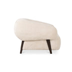 Devlin Lounge Chair Cream Faux Fur - Dekor Butik
