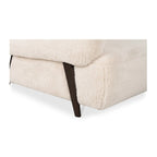 Devlin Lounge Chair Cream Faux Fur - Dekor Butik