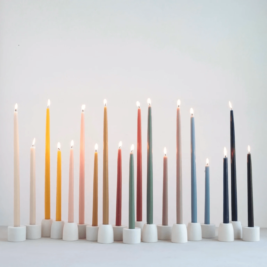 Candles and HoldersDipped 18" Taper Candles - Variety of Colours - Dekor Butik
