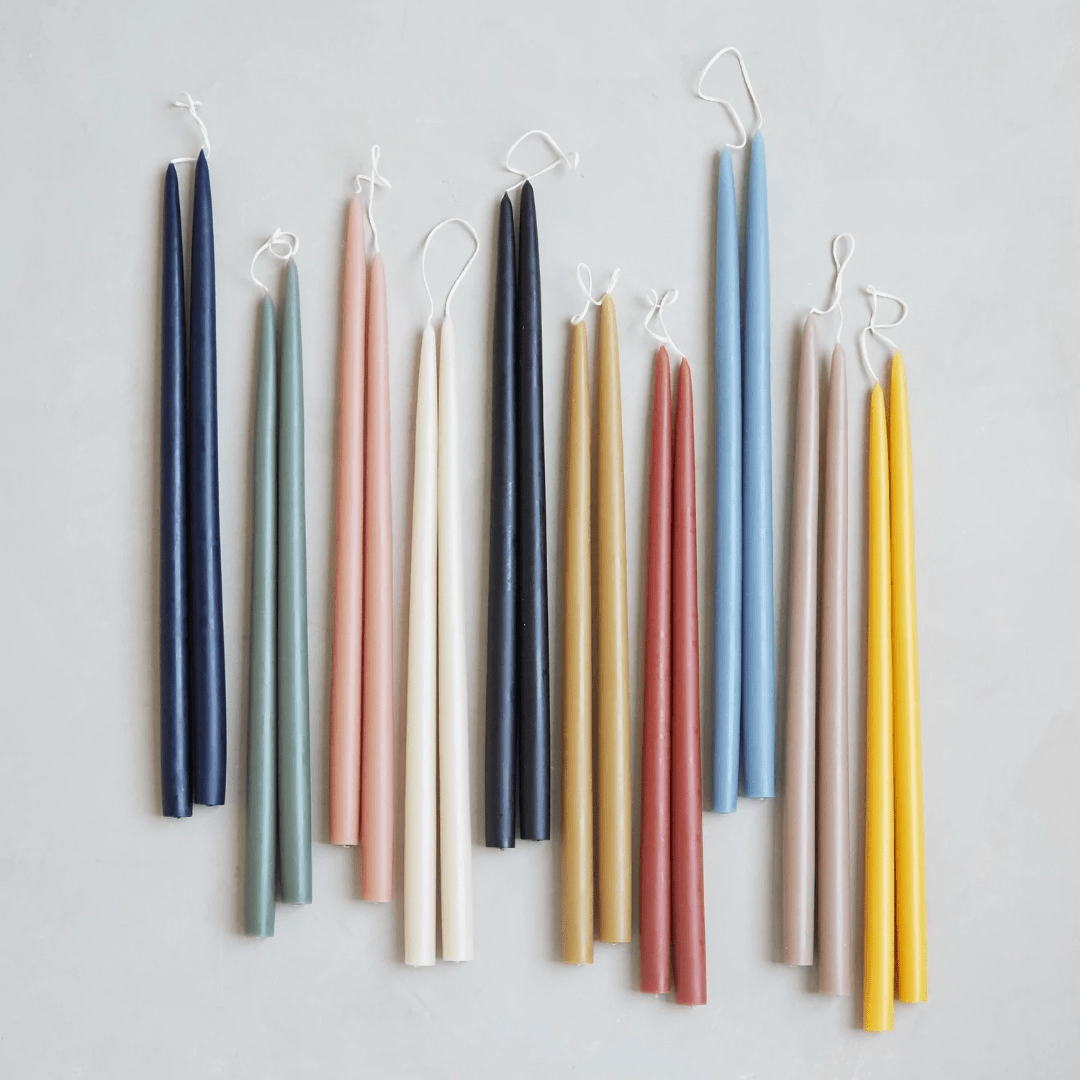 Candles and HoldersDipped 18" Taper Candles - Variety of Colours - Dekor Butik