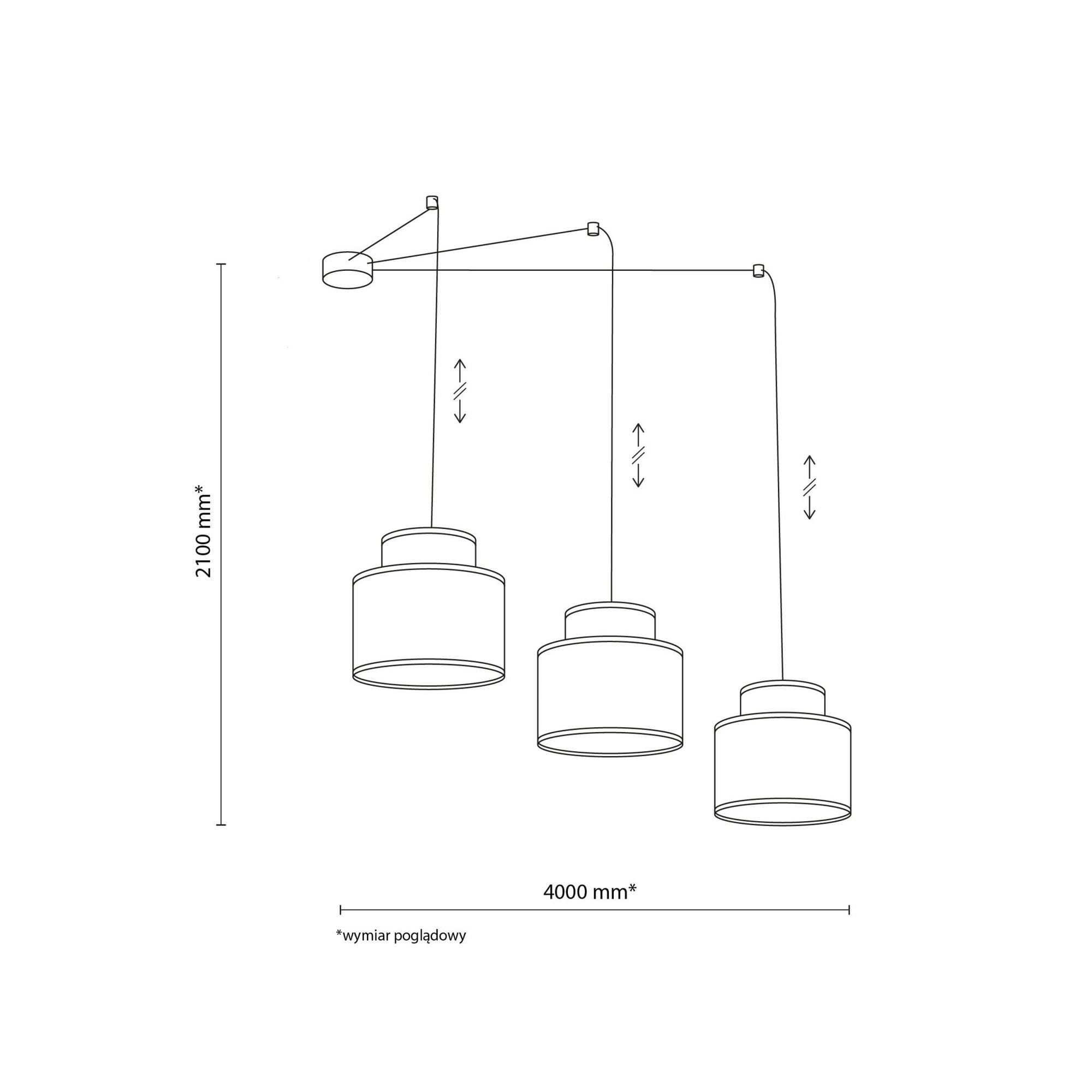 DUO Jute Adjustable 3 - Light Pendant for Dining Table & Kitchen Island - Dekor Butik