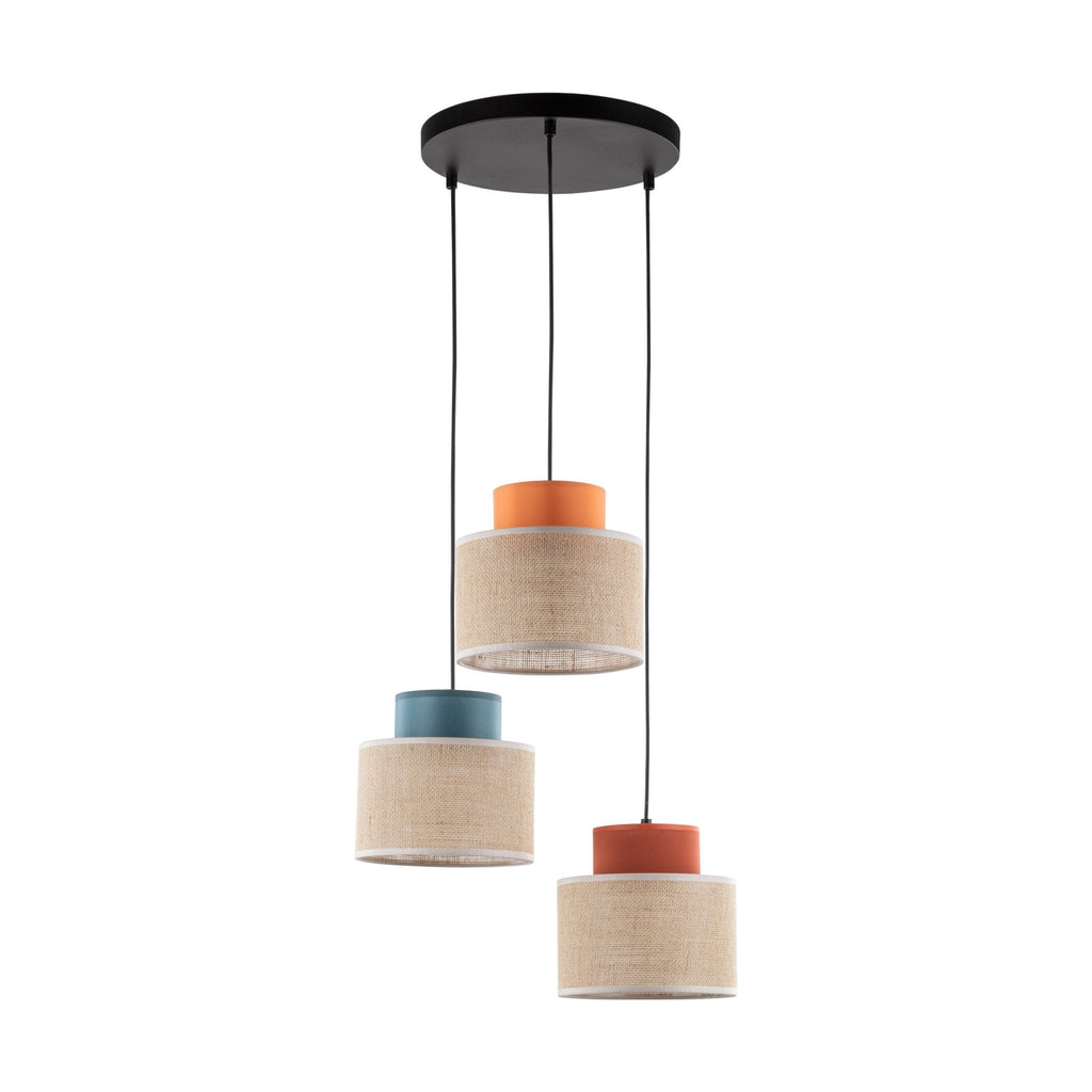 Pendant Light FixturesDUO Jute Mix 3-Light Pendant for Kitchen Island & Dining Table - Dekor Butik