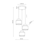Pendant Light FixturesDUO Jute Mix 3-Light Pendant for Kitchen Island & Dining Table - Dekor Butik