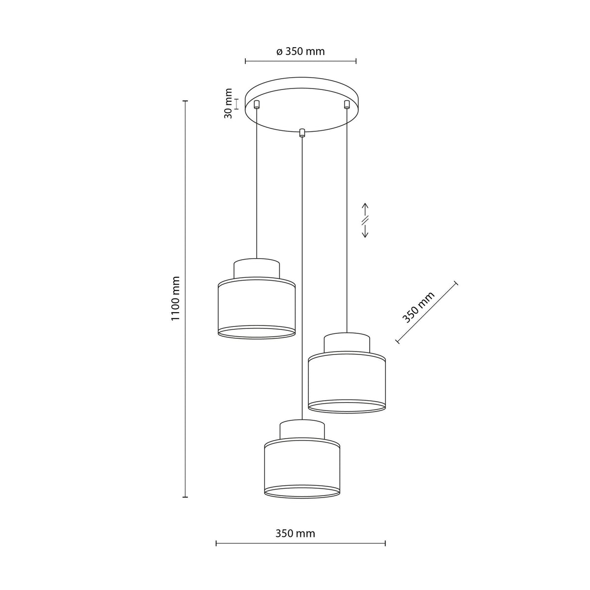 Pendant Light FixturesDUO Jute Mix 3-Light Pendant for Kitchen Island & Dining Table - Dekor Butik