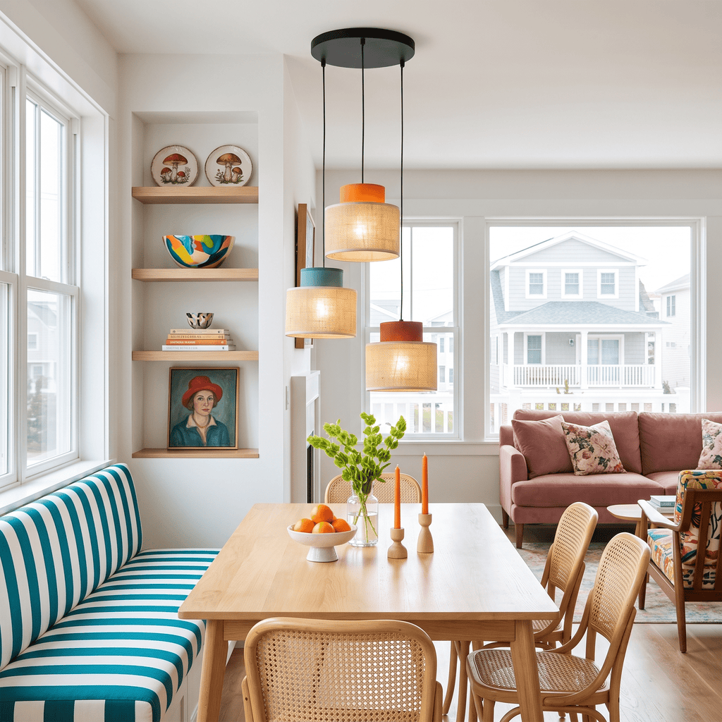 Pendant Light FixturesDUO Jute Mix 3-Light Pendant for Kitchen Island & Dining Table - Dekor Butik