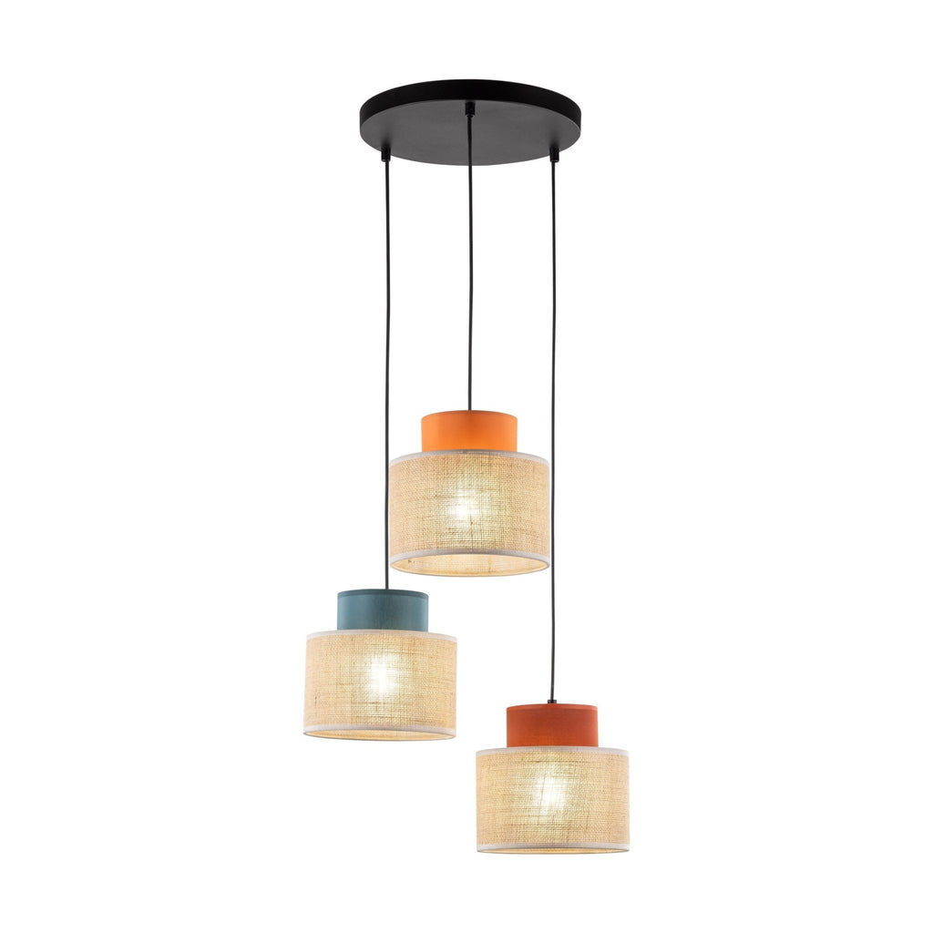 Pendant Light FixturesDUO Jute Mix 3-Light Pendant for Kitchen Island & Dining Table - Dekor Butik