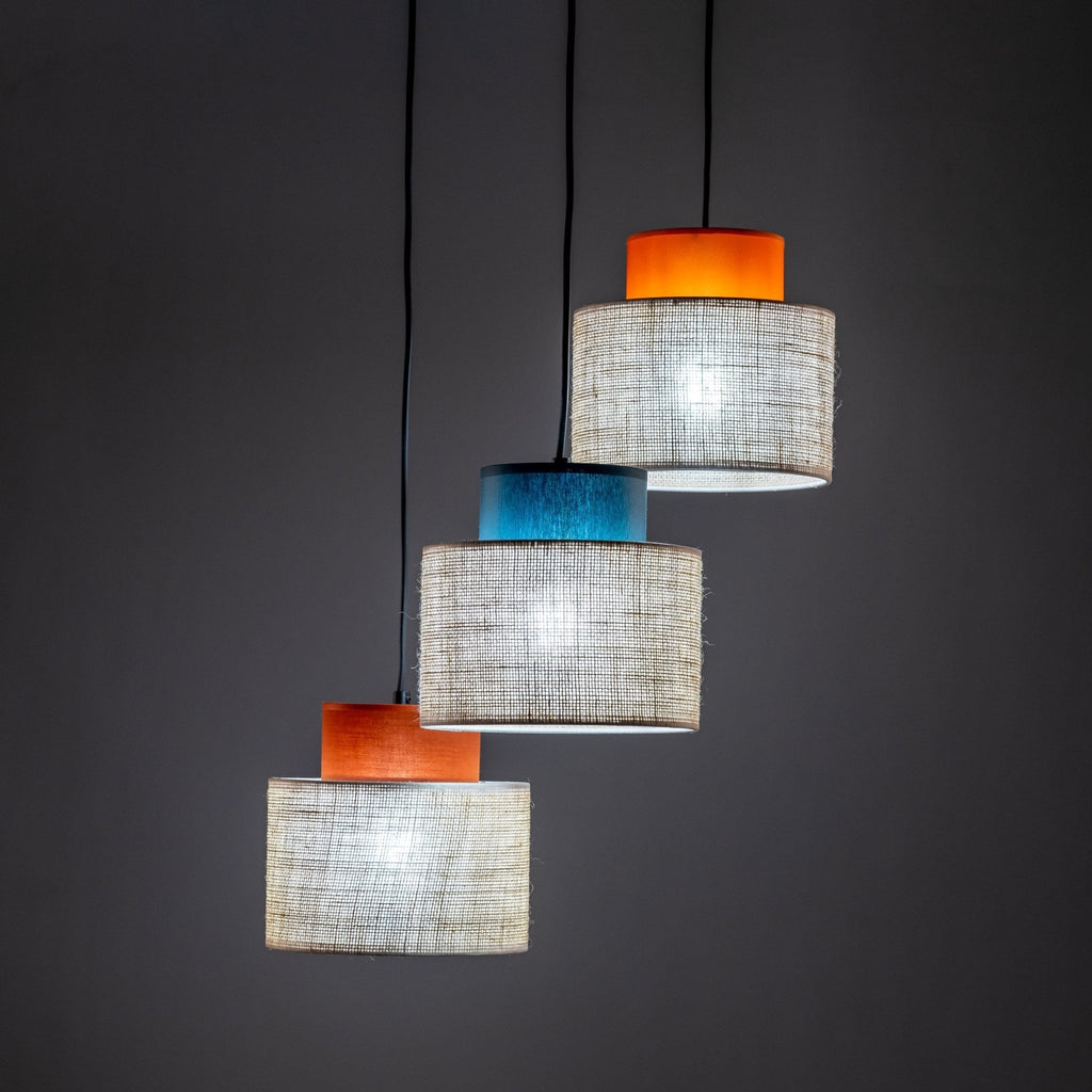 Pendant Light FixturesDUO Jute Mix 3-Light Pendant for Kitchen Island & Dining Table - Dekor Butik