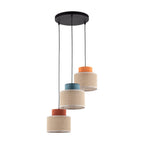 Pendant Light FixturesDUO Jute Mix 3-Light Pendant for Kitchen Island & Dining Table - Dekor Butik