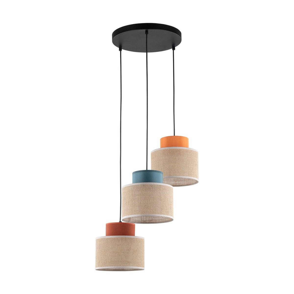 Pendant Light FixturesDUO Jute Mix 3-Light Pendant for Kitchen Island & Dining Table - Dekor Butik