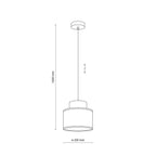 Duo White Jute Scandinavian Pendant Ceiling Light for Kitchen Island, Dining Room & Natural Interiors - Dekor Butik