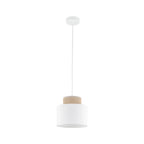 Duo White Jute Scandinavian Pendant Ceiling Light for Kitchen Island, Dining Room & Natural Interiors - Dekor Butik