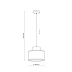 Duo White Jute Scandinavian Pendant Ceiling Light for Kitchen Island, Dining Room & Natural Interiors - Dekor Butik