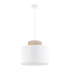 Duo White Jute Scandinavian Pendant Ceiling Light for Kitchen Island, Dining Room & Natural Interiors - Dekor Butik