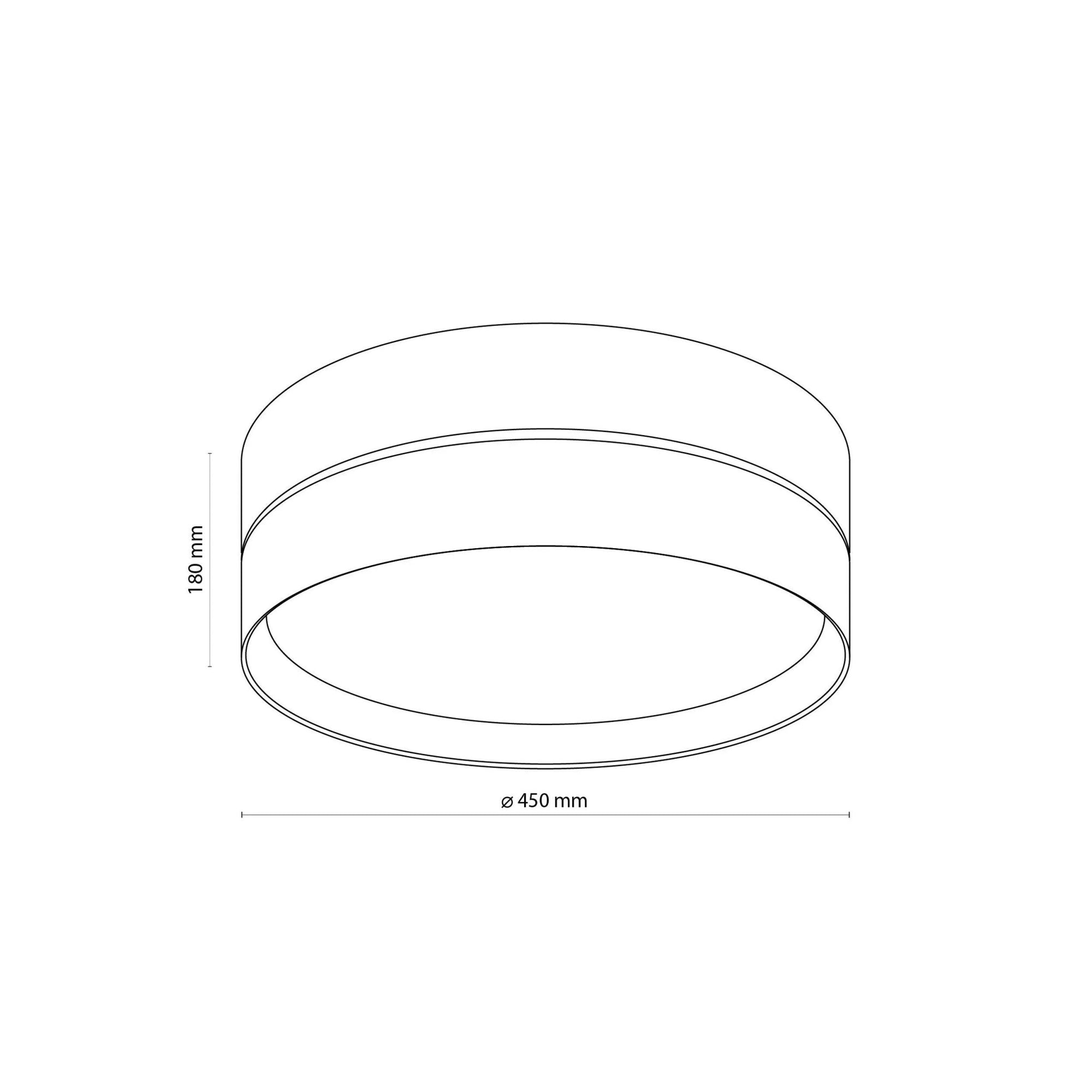 ECO Scandinavian Medium Flush Mount Ceiling Light Fixture for Kitchen, Hallway & Living Room – Minimalist Lighting - Dekor Butik