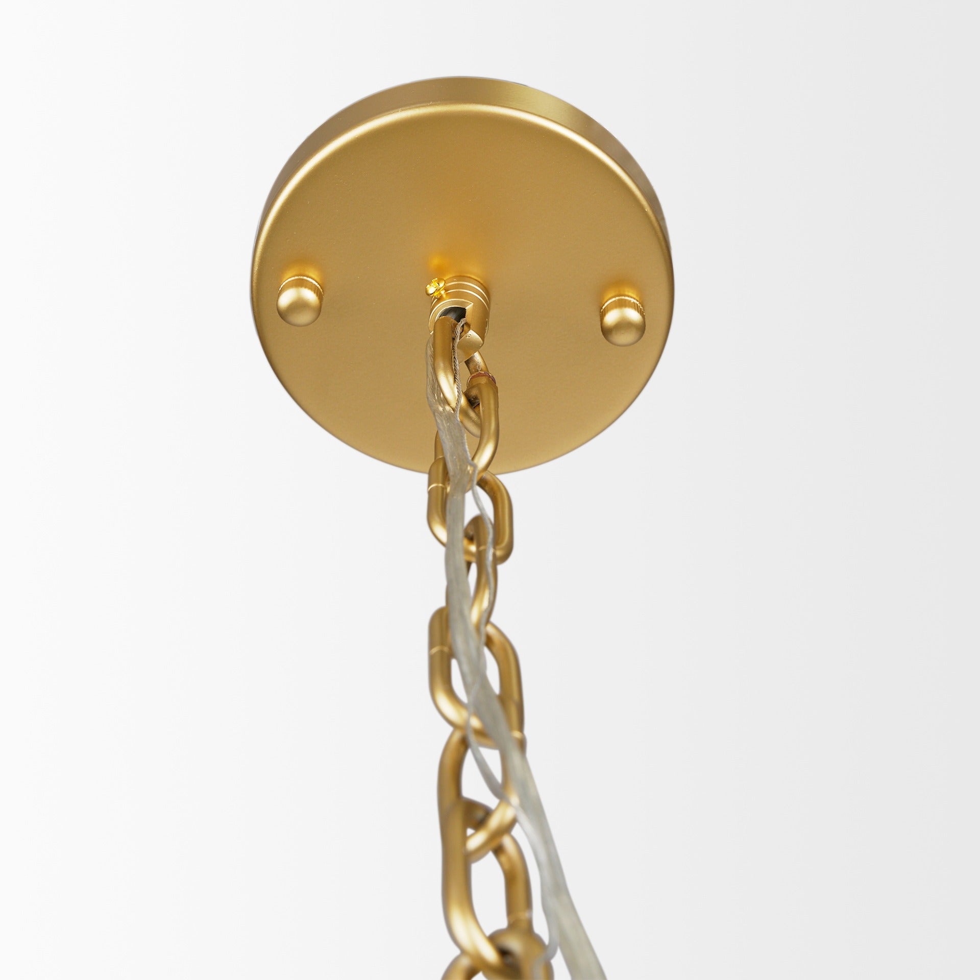 Edie Brushed Gold Metal w/ Frosted Glass Globe 1 - Light Pendant - Dekor Butik