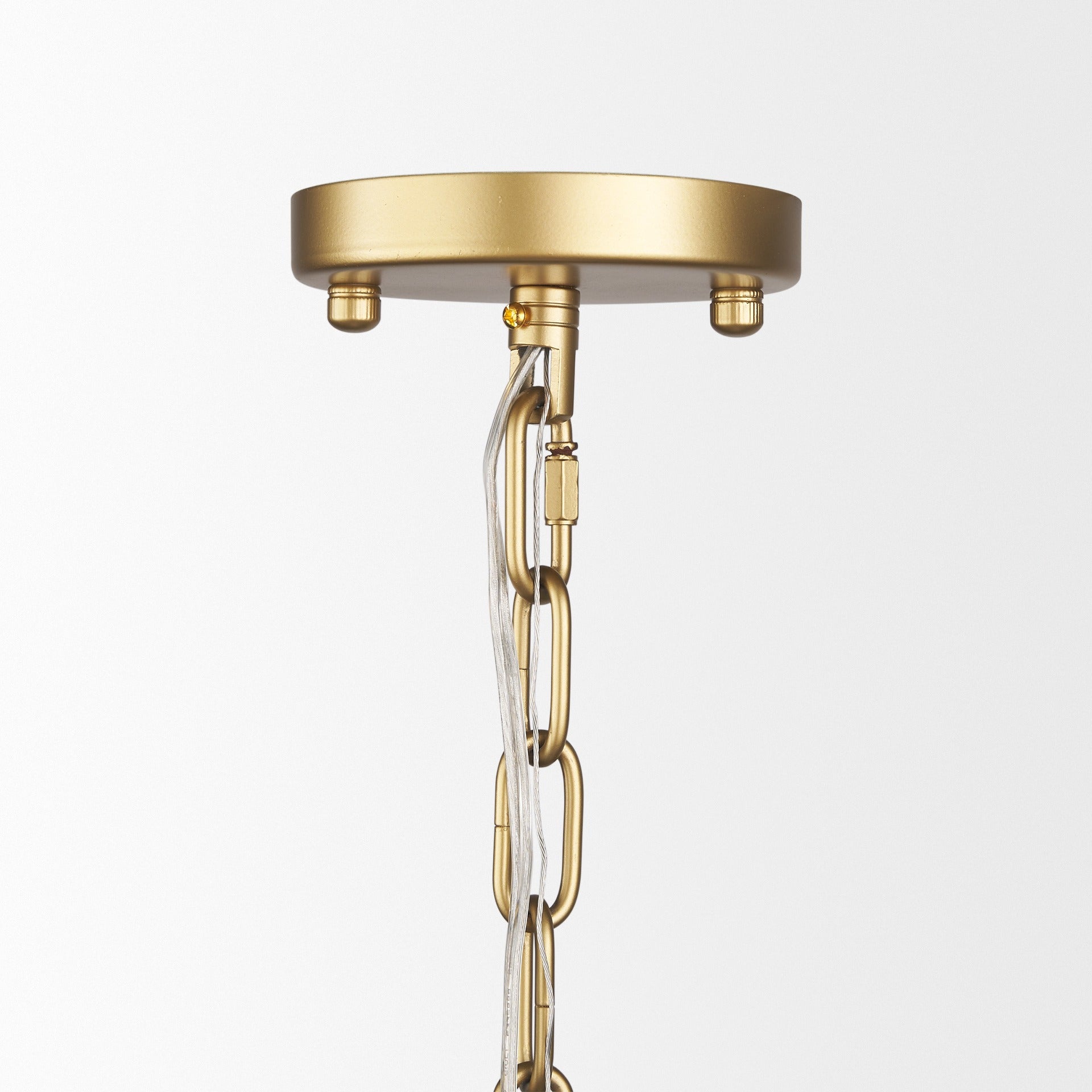 Edie Brushed Gold Metal w/ Frosted Glass Globe 1 - Light Pendant - Dekor Butik