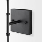 Edie Matte Black Metal w/ Frosted Glass Globes 2 - Light Wall Sconce - Dekor Butik