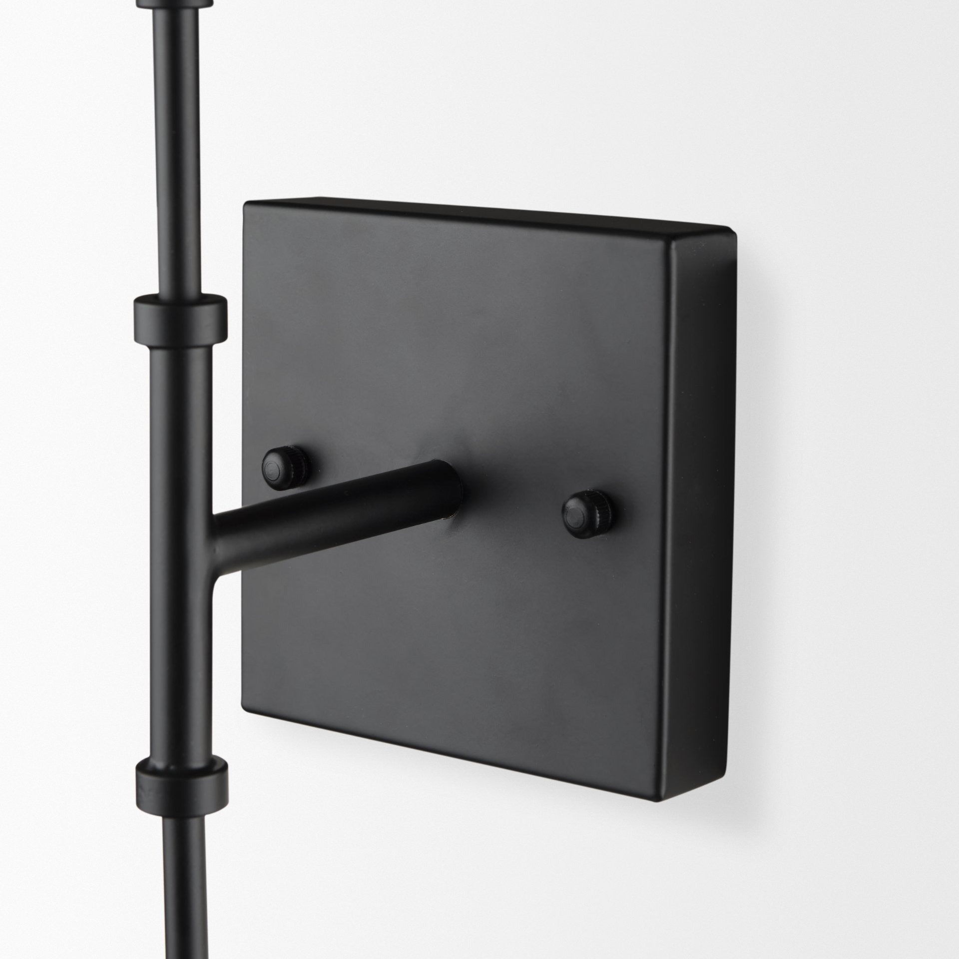 Edie Matte Black Metal w/ Frosted Glass Globes 2 - Light Wall Sconce - Dekor Butik