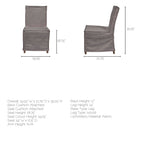 Elbert Fabric Dining Chair - Dekor Butik