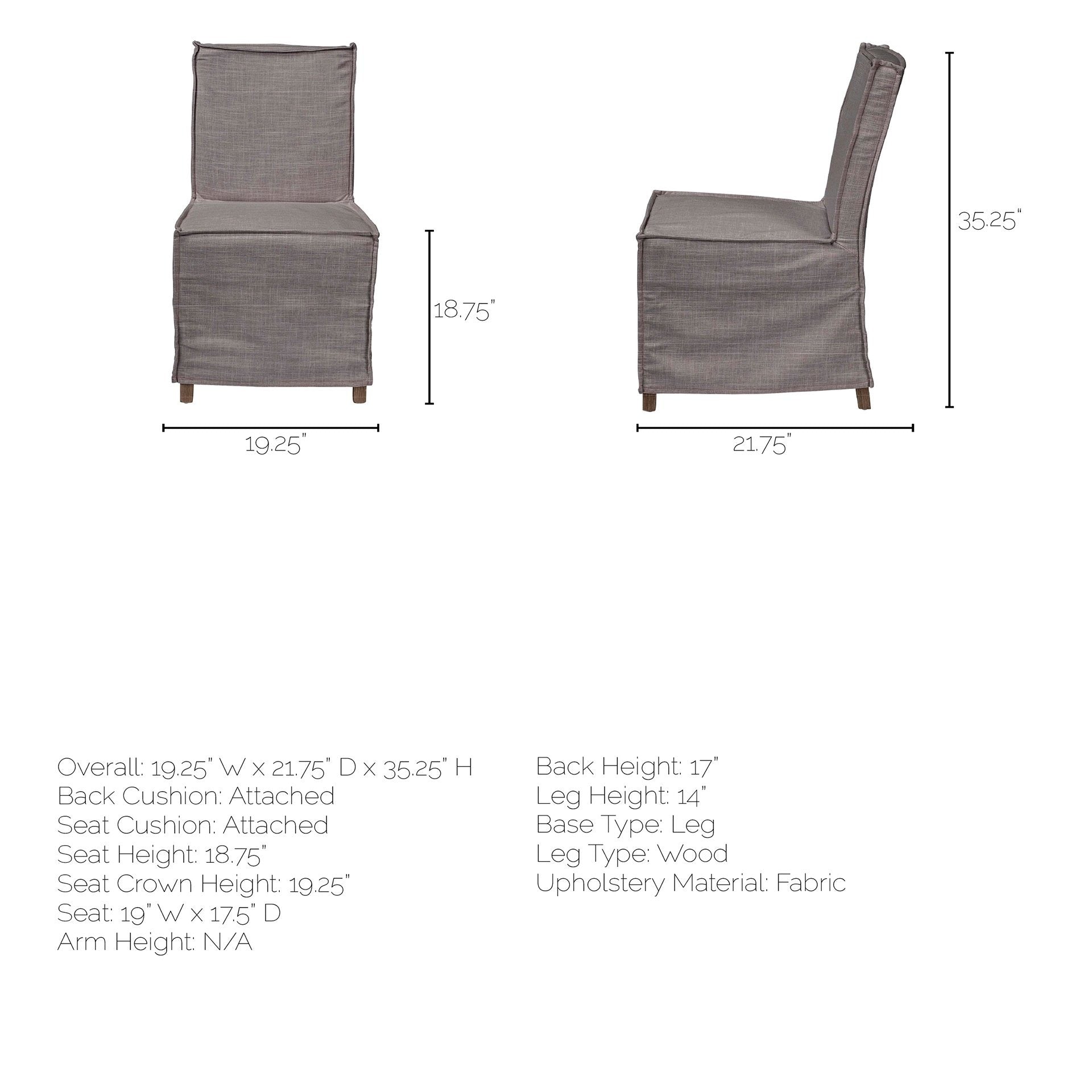 Elbert Fabric Dining Chair - Dekor Butik