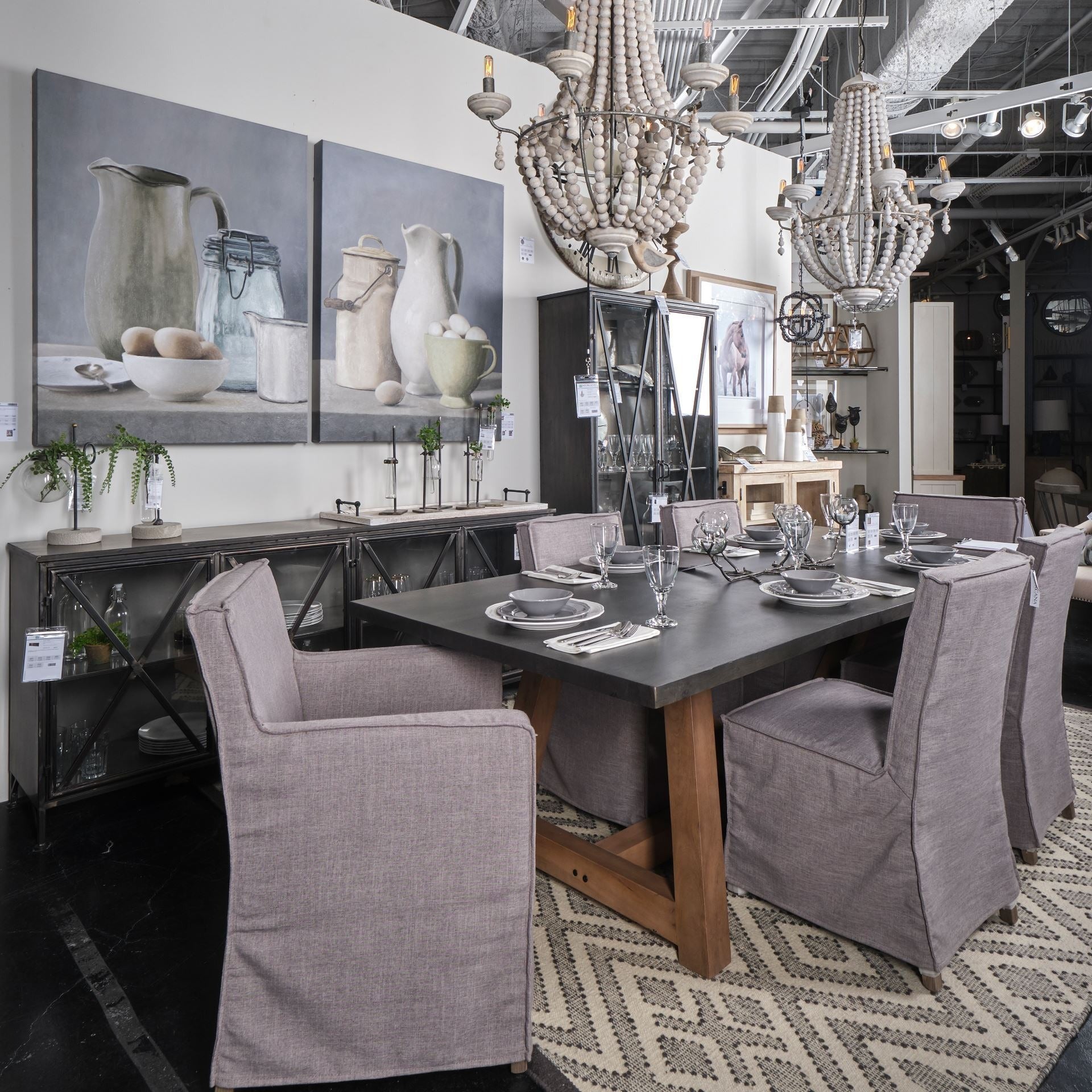 Elbert Fabric Dining Chair - Dekor Butik