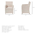 Elbert Fabric Dining Chair - Dekor Butik