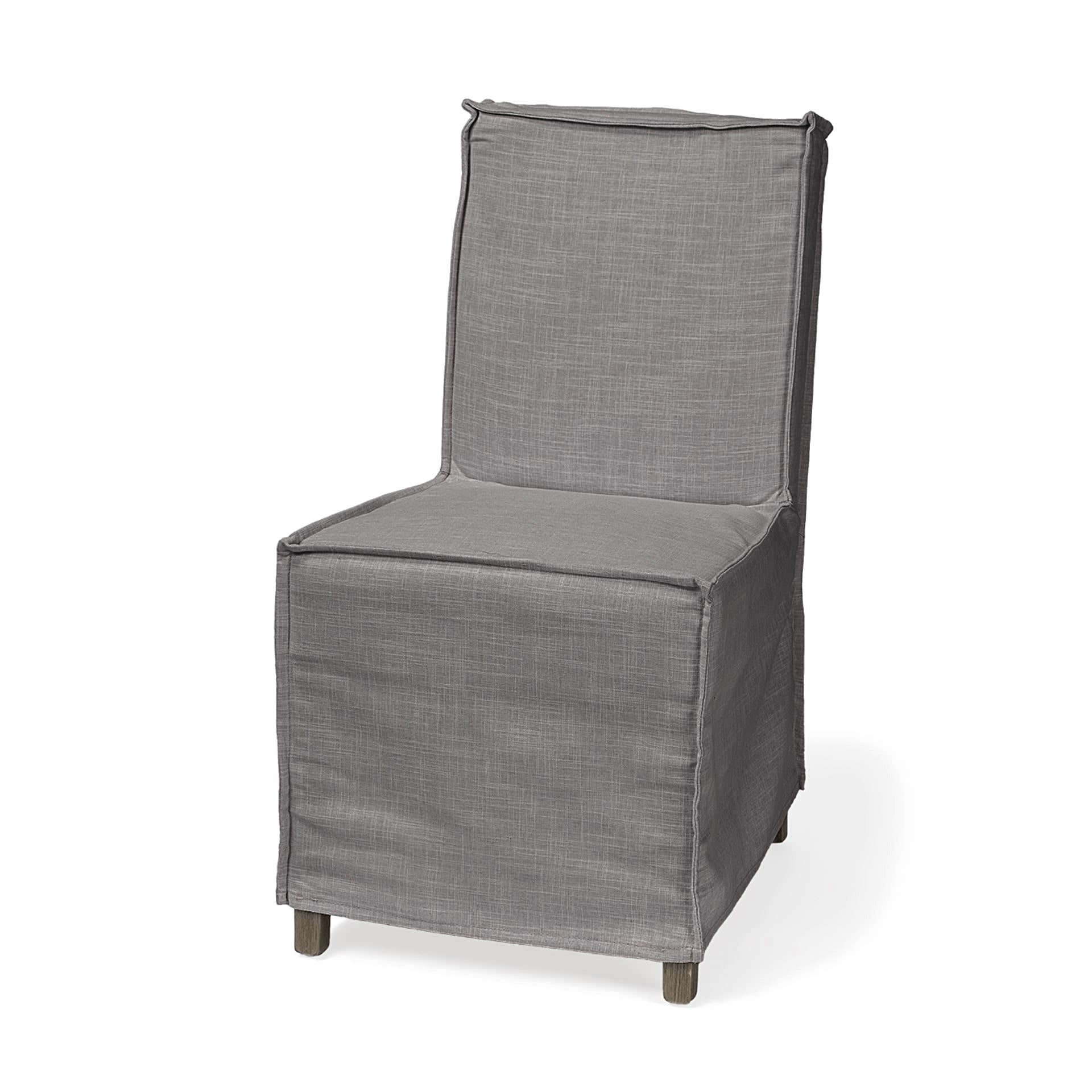 Elbert II Fabric Slip - Cover Frame Dining Chair - 2 Colors - Dekor Butik