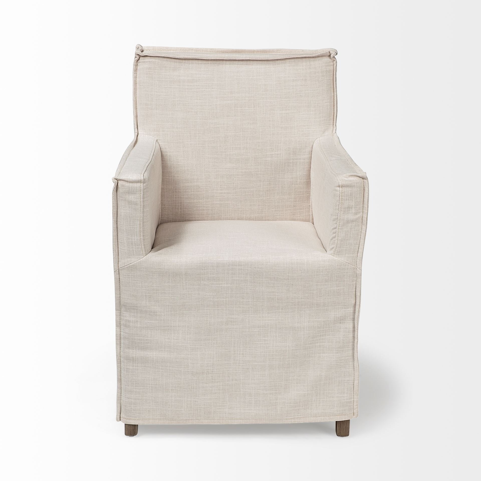 Elbert II Fabric Slip - Cover Frame Dining Chair - 2 Colors - Dekor Butik