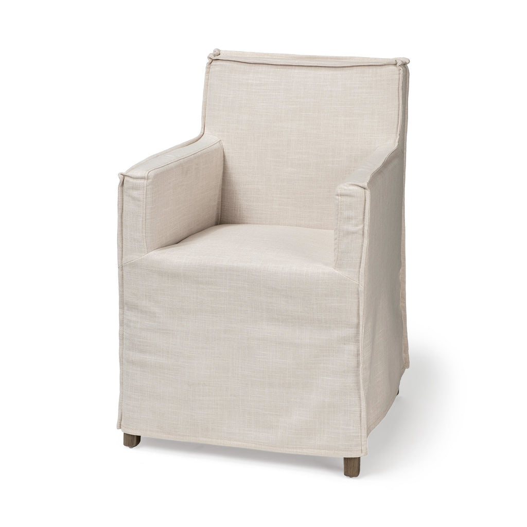 Elbert II Fabric Slip - Cover Frame Dining Chair - 2 Colors - Dekor Butik