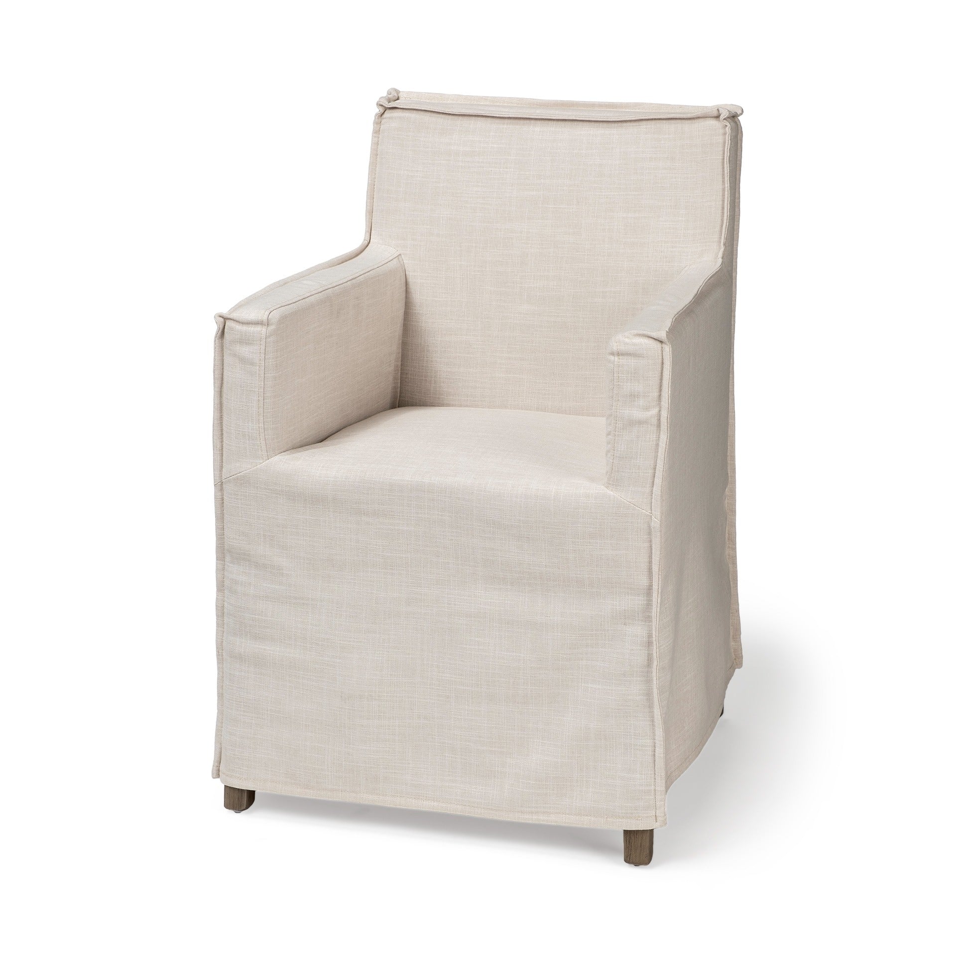Elbert II Fabric Slip - Cover Frame Dining Chair - 2 Colors - Dekor Butik