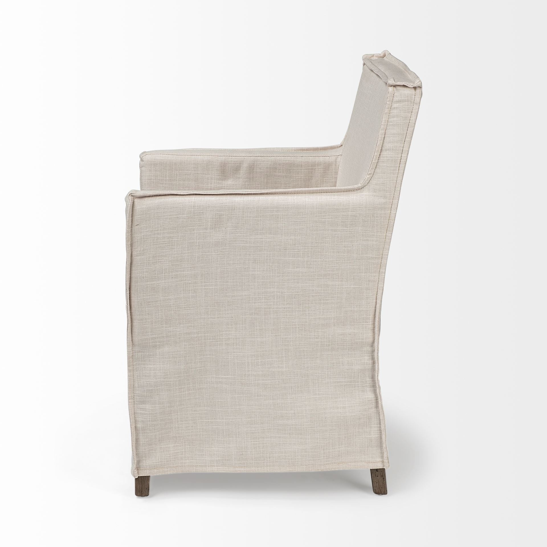 Elbert II Fabric Slip - Cover Frame Dining Chair - 2 Colors - Dekor Butik