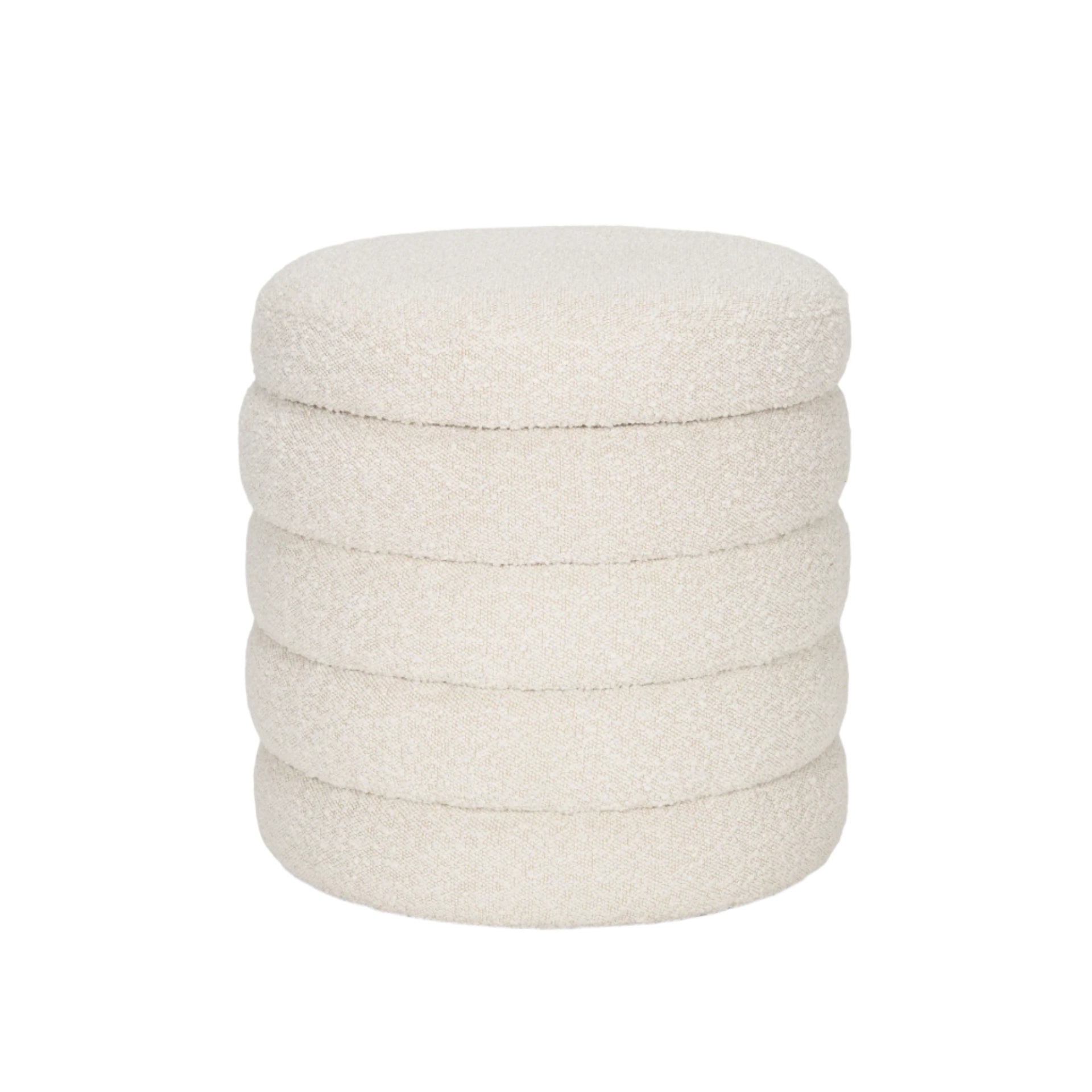 FurnitureElise Upholstered Storage Ottoman - 2 Colors - Dekor Butik