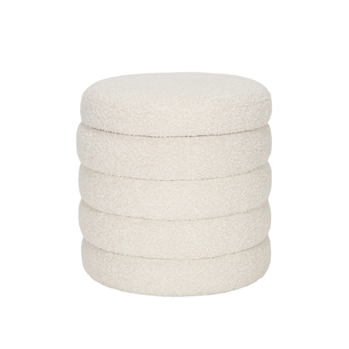 FurnitureElise Upholstered Storage Ottoman - 2 Colors - Dekor Butik