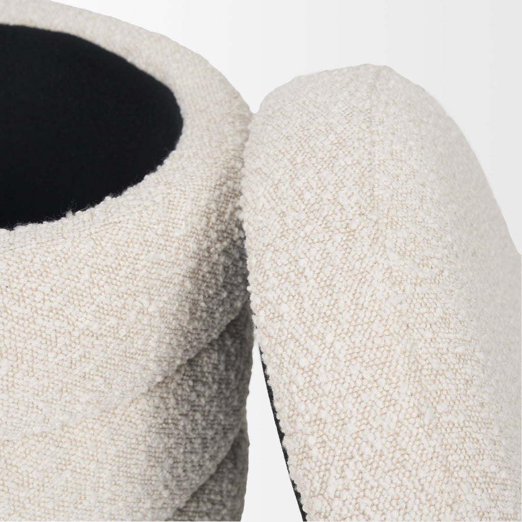 FurnitureElise Upholstered Storage Ottoman - 2 Colors - Dekor Butik