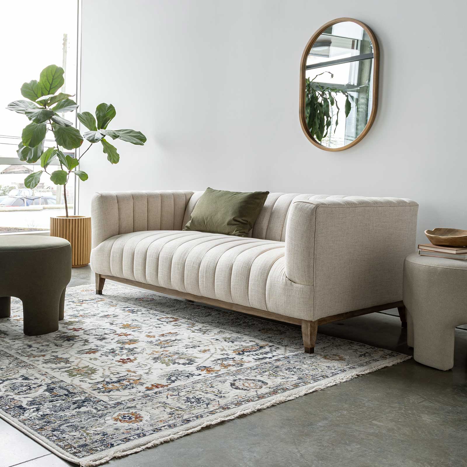 Elliot 2 Seat Sofa - Cream - Dekor Butik