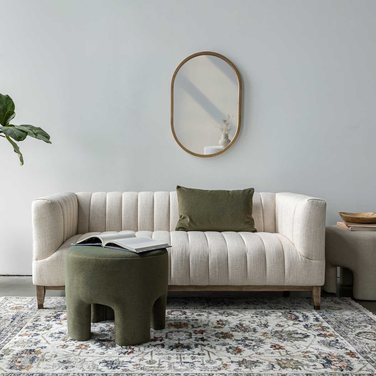 Elliot 2 Seat Sofa - Cream - Dekor Butik