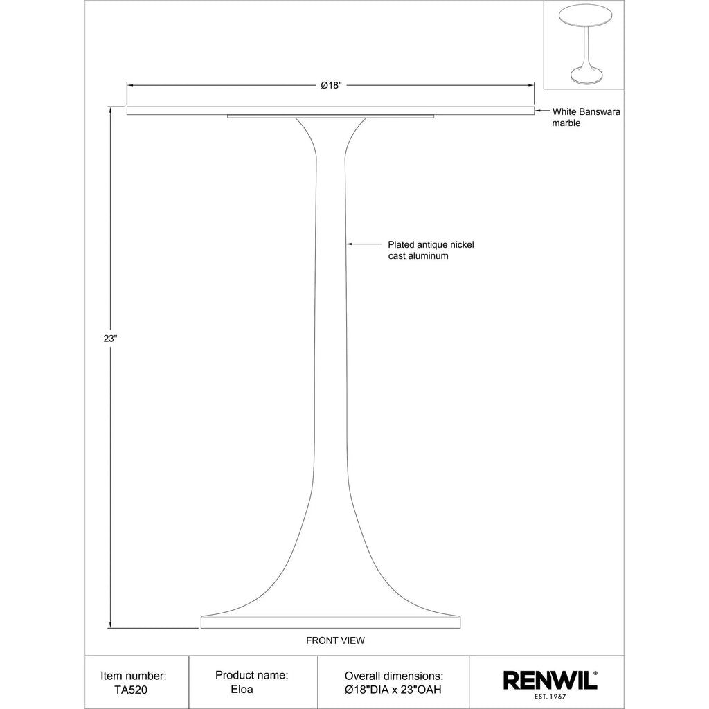 Side TablesEloa Side Table - Dekor Butik