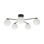 ELTON Black Scandinavian Ceiling Lamp for Living Room, Bedroom & Hallway - Dekor Butik