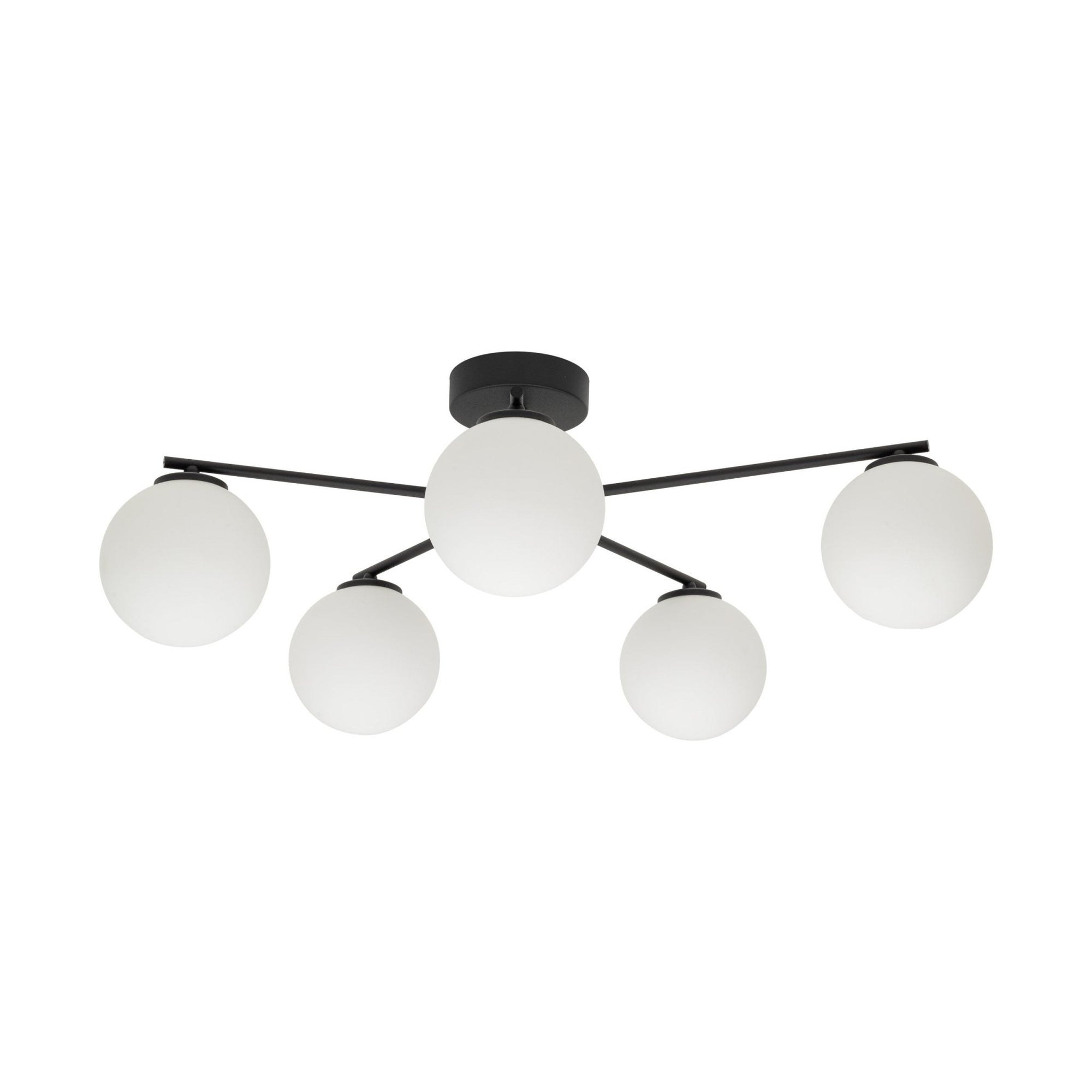 ELTON Black Scandinavian Ceiling Lamp for Living Room, Bedroom & Hallway - Dekor Butik