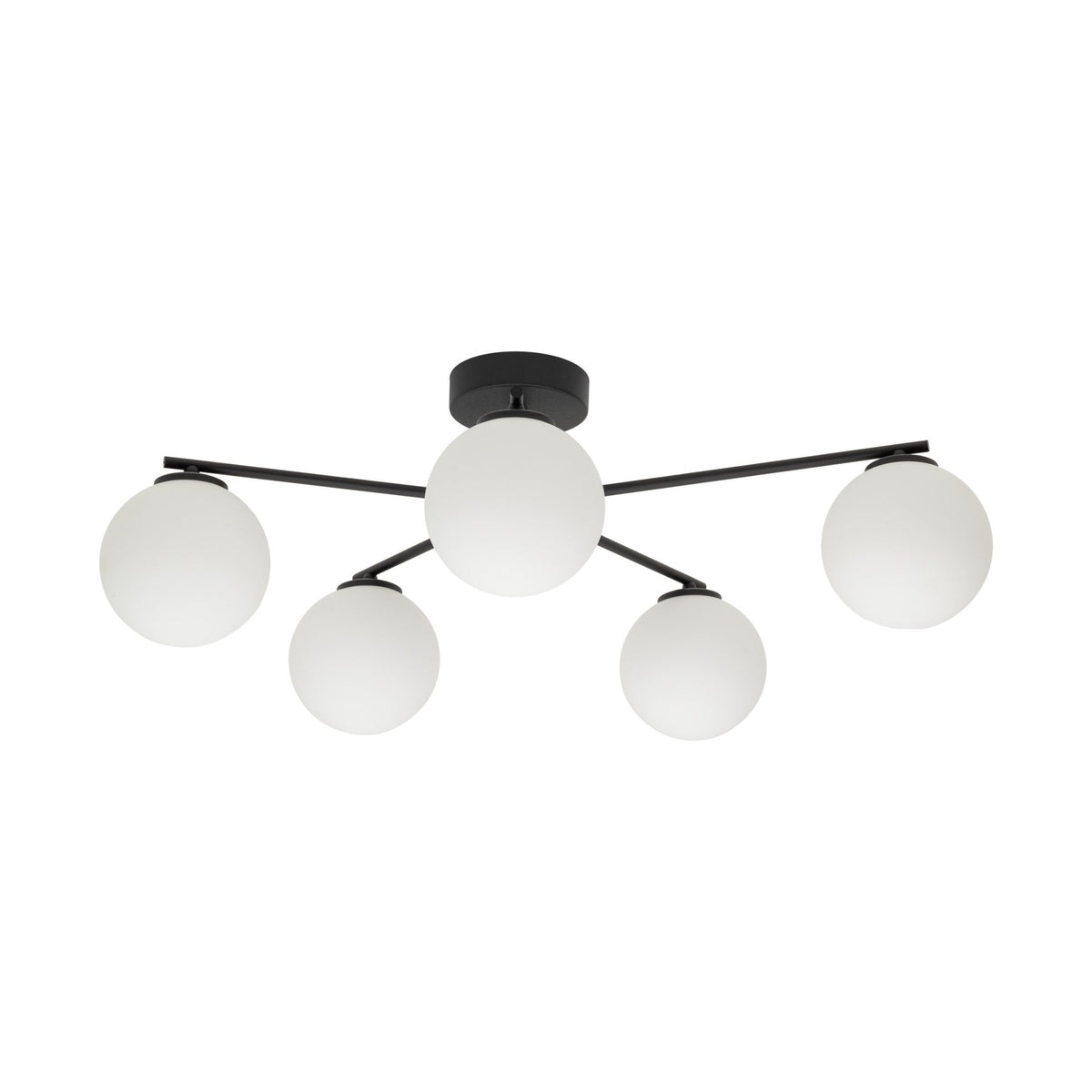 ELTON Black Scandinavian Ceiling Lamp for Living Room, Bedroom & Hallway - Dekor Butik